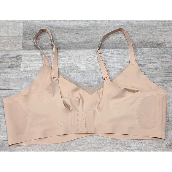 Honey Love Women Bra 2X Beige Crossover Wireless Lightly Lined Convertible - Picture 3 of 6